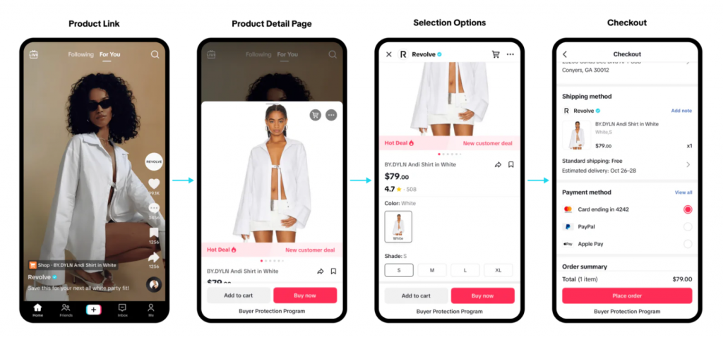 TikTok shop come funziona GEL Proximity